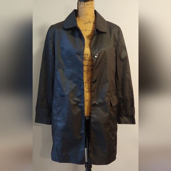 J. Richards International Long Wool Raincoat Sz 12 - Picture 2 of 15